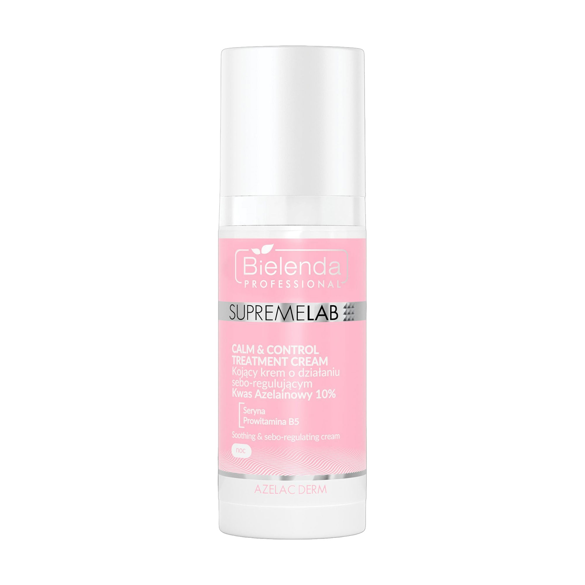 Себорегулювальний заспокійливий крем для обличчя Bielenda Professional Supremelab Azelac Derm Calm &amp; Control Soothing &amp; Sebo-Regulating Cream, 50 мл